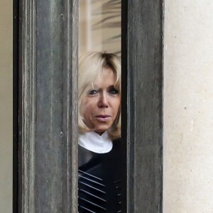 La première dame Brigitte Macron accueille les enfants de l'UNICEF pour la Journée internationale des droits de l'Enfant au palais de l'Elysée à Paris le 20 novembre 2017. © Stéphane Lemouton / Bestimage