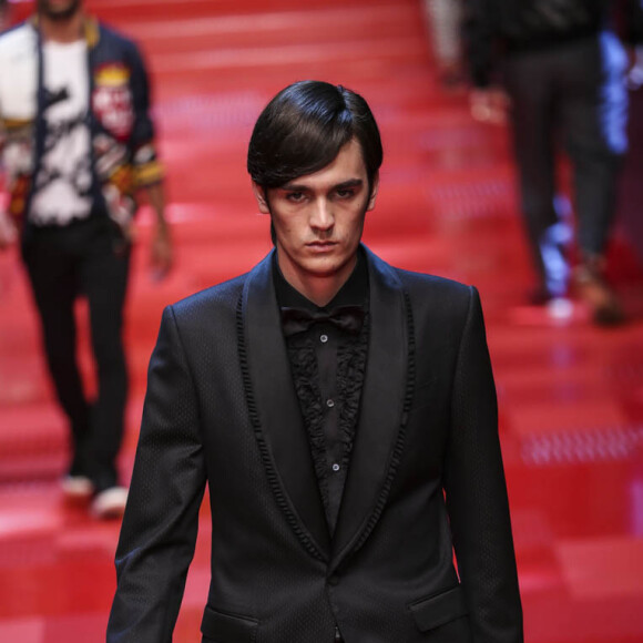 Alain-Fabien Delon - Défilé de mode Hommes "Dolce & Gabbana" 2018 lors de la fashion week de Milan. Le 17 juin 2017