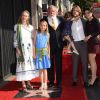 Nick Nolte avec sa compagne Clytie Lane, leur fille Sophie, leur fils Brawley Nolte accompagné de sa femme Navi Rawat et leur fille - L'acteur americain Nick Nolte reçoit son étoile sur le "Walk of Fame" à Hollywood le 20 novembre 2017.