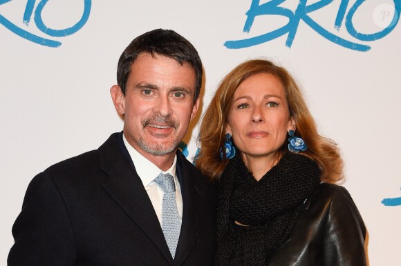 Manuel Valls et sa femme Anne Gravoin - Avant-première du film "Le Brio" au cinéma Gaumont Opéra à Paris, le 21 novembre 2017. © Coadic Guirec/Bestimage