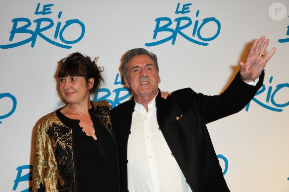 Daniel Auteuil et sa femme Aude Ambroggi - Avant-première du film "Le Brio" au cinéma Gaumont Opéra à Paris, le 21 novembre 2017. © Coadic Guirec/Bestimage