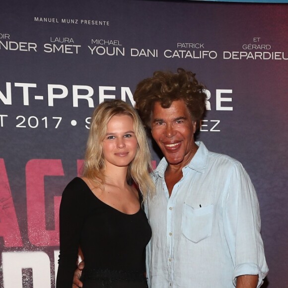 Exclusif - Igor Bogdanov (Bogdanoff) et sa compagne Julie Jardon - Avant-première du film "Carbone" au cinéma La Renaissance à Saint-Tropez, le 19 août 2017. © Dominique Jacovides/Cyril Moreau/Bestimage