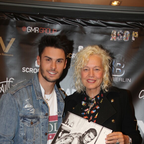 Exclusif - Baptiste Giabicon et Ellen von Unwerth lors du lancement du calendrier 2018 Baptiste Giabicon à Paris, France, le 23 novembre 2017. © Philippe Baldini/Bestimage