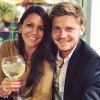 David Goffin et sa compagne Stéphanie Tuccitto sur Instagram, le 31 mai 2017. 