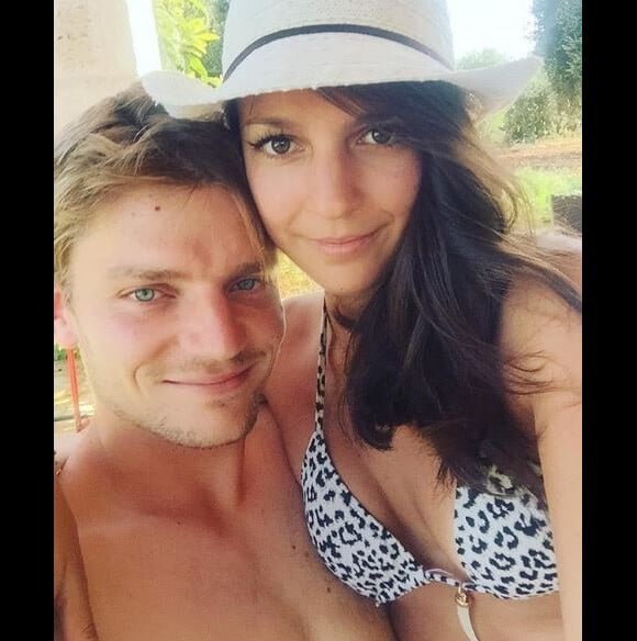 David Goffin et sa compagne Stéphanie Tuccitto sur Instagram, le 9 juillet 2016. 