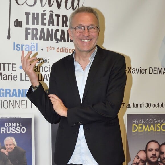 Laurent Ruquier lors de la 3ème soirée du 1er festival du théâtre français organisé par S. Suissa, avec la pièce "Horowitz, le pianiste du siècle" au théâtre Beit HaChayal, à Tel Aviv, Israël, le dimanche 29 octobre 2017. © Erez Lichtfeld/Bestimage