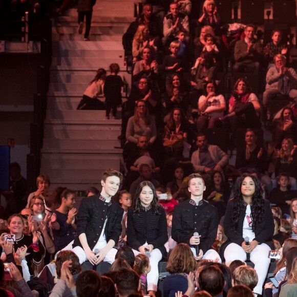 Exclusif - Lenni-Kim, Carla, Evan, Mareva et Michaël Youn - Enregistrement de l'émission "Les Enfoirés Kids" au Zénith d'Aix, qui sera diffusée le 1er décembre sur TF1. Le 19 novembre 2017 © Cyril Moreau / Bestimage