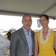 Matt Lauer et sa femme Annette Roque dans les Hamptons en août 2014 lors d'un événement hippique.