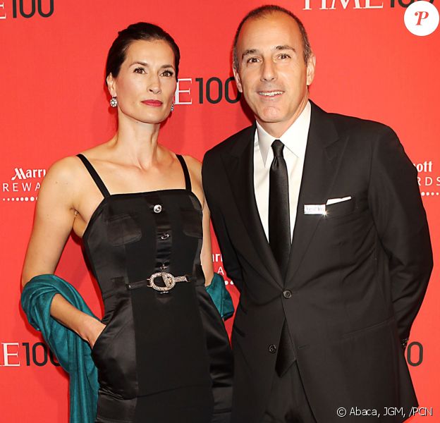 Matt Lauer et sa femme Annette Roque à New York en avril 2012 au gala pour le numéro spécial du magazine TIME sur les 100 personnalités les plus influentes. ©JGM, /PCN/ABACAPRESS.COM