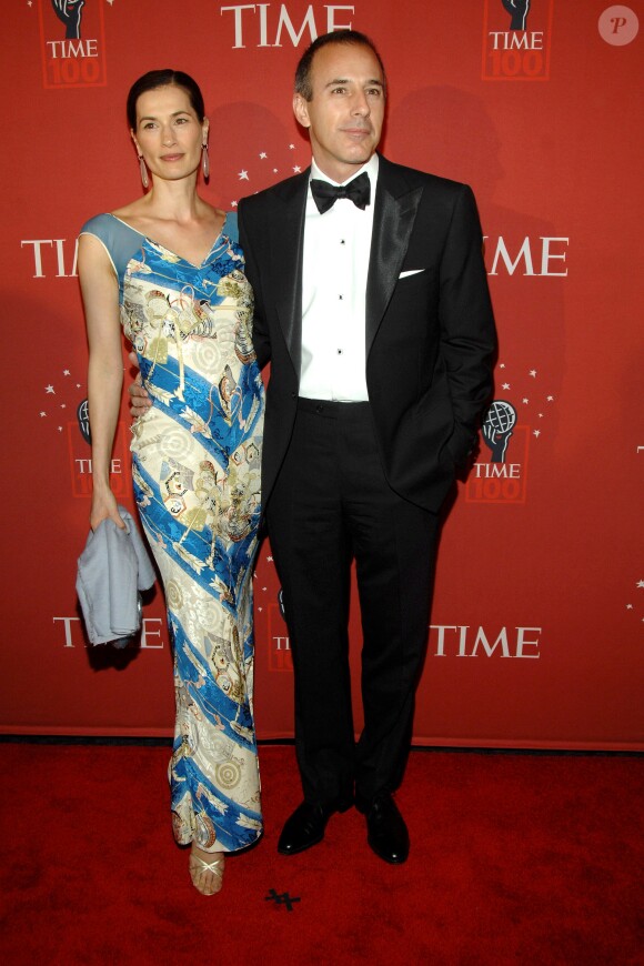 Matt Lauer et sa femme Annette Roque à la soirée de gala du magazine Time, en 2007, pour son numéro des 100 personnalités les plus influentes.