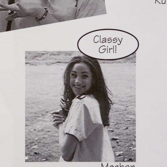 Meghan Markle, photo de l'album de son année 1999 au lycée Immaculate Heart à Los Angeles.