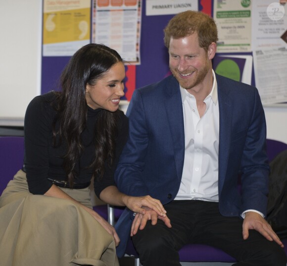 Le prince Harry et sa fiancée Meghan Markle à Nottingham le 1er décembre 2017.