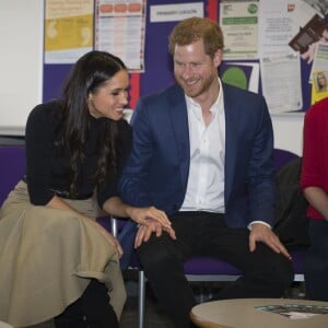 Le prince Harry et sa fiancée Meghan Markle à Nottingham le 1er décembre 2017.