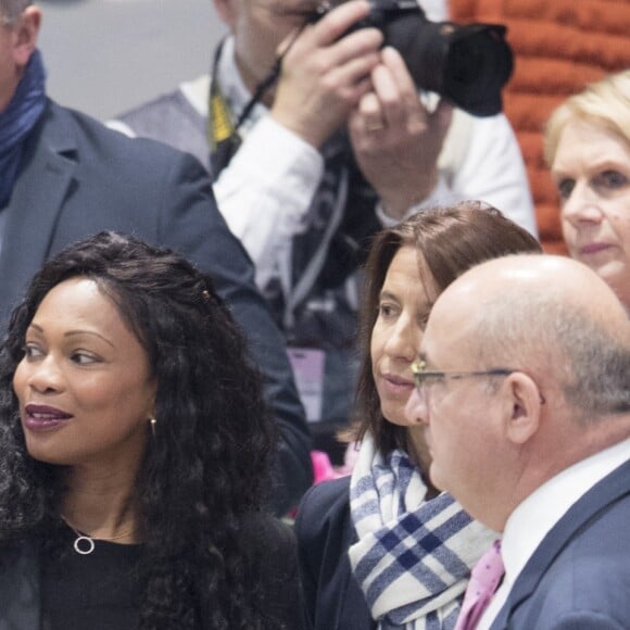 Laura Flessel (ministre des sports) lors du dernier jour du Longines Masters Paris à Villepinte, le 3 décembre 2017.