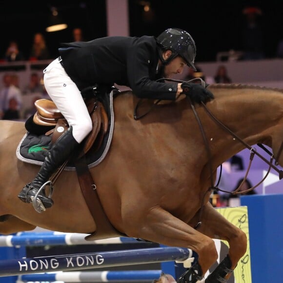 Guillaume Canet lors du Longines Masters Paris à Villepinte le 3 décembre 2017 © Cyril Moreau / Bestimage