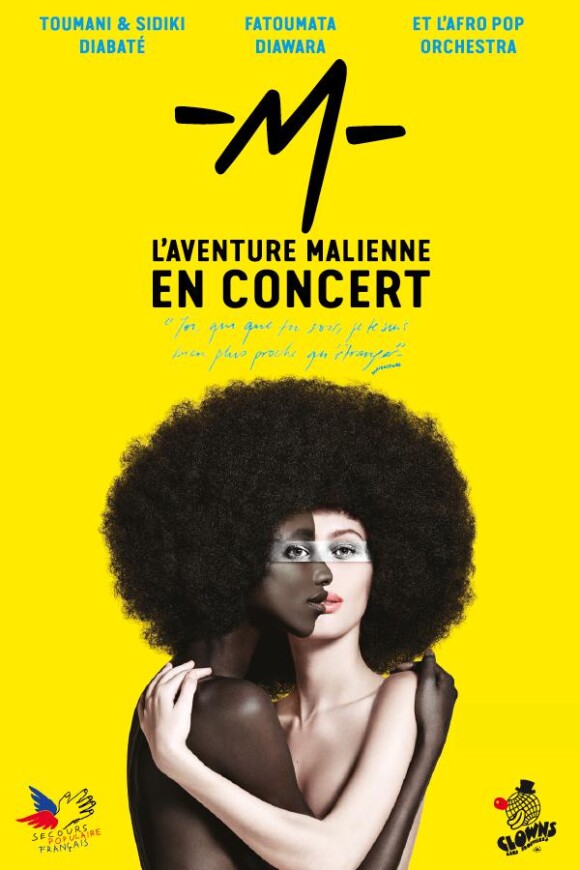 M chantera pour le Secours populaire français et Clowns dans frontière pour la dernière date de sa tournée à l'AccorHotels Arena, le mardi 19 décembre 2017 à Paris.