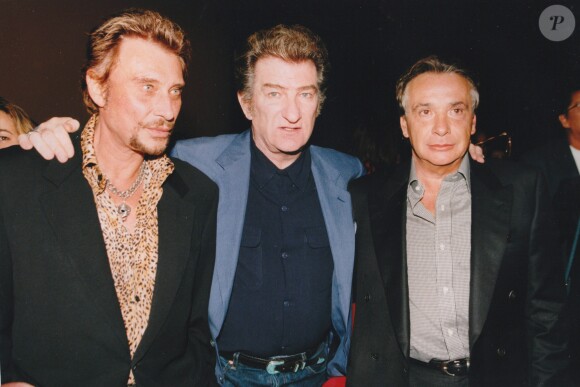 Johnny Hallyday, Eddy Mitchell et Michel Sardou en 1998