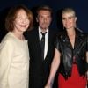 Nathalie Baye, Johnny Hallyday et sa femme Laeticia - Avant-première de 'Salaud on t'aime' à l'UGC Normandie sur les Champs-Elysées à Paris le 31 mars 2014.