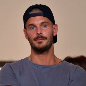 M. Pokora (Matt Pokora) - People lors du match de Ligue 1 Conforama entre Monaco contre Marseille au stade Louis II à Monaco le 27 août 2017.