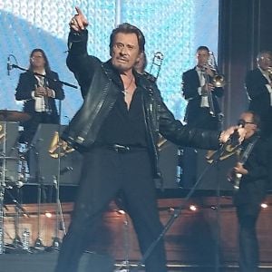 Eddy Mitchell, Johnny Hallyday et Jacques Dutronc au Premier concert "Les Vieilles Canailles" au POPB de Paris-Bercy à Paris, du 5 au 10 novembre 2014.