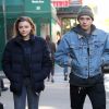 Brooklyn Beckham se balade avec sa petite amie Chloe Grace Moretz dans les rues de New York. Le 11 novembre 2017