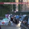 Le cortège quitte Marnes-la-Coquette - Obsèques de Johnny Hallyday, à Paris, le 9 décembre 2017