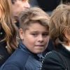 Alexandra Pastor et Cameron Smet - Sorties de l'église de la Madeleine après les obsèques de Johnny Hallyday à Paris le 9 décembre 2017. © Veeren / Bestimage