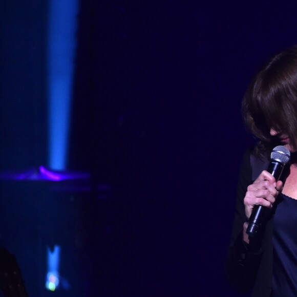 Exclusif - Carla Bruni Sarkozy est en concert à l'Opéra Garnier à Monaco. Le 29 novembre 2017. © Bruno Bebert / Bestimage