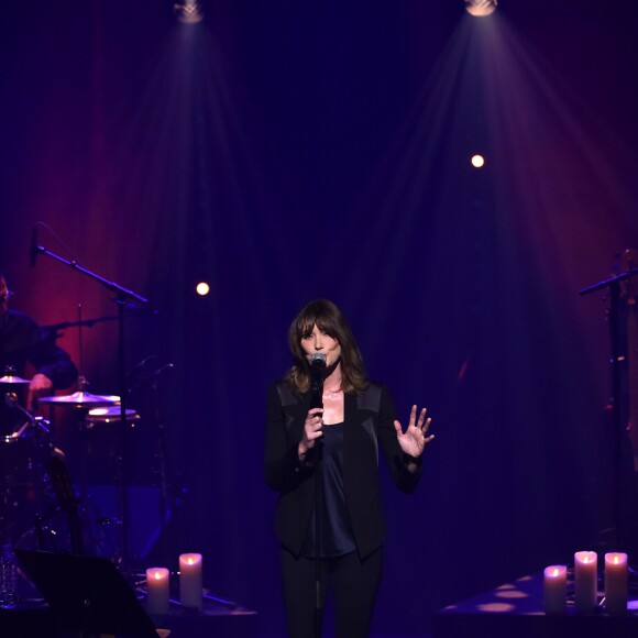 Exclusif - Carla Bruni Sarkozy est en concert à l'Opéra Garnier à Monaco. Le 29 novembre 2017. © Bruno Bebert / Bestimage