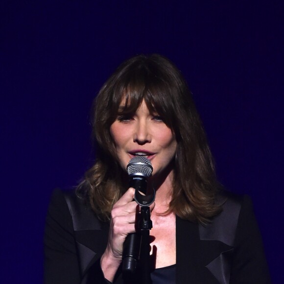 Exclusif - Carla Bruni Sarkozy est en concert à l'Opéra Garnier à Monaco. Le 29 novembre 2017. © Bruno Bebert / Bestimage