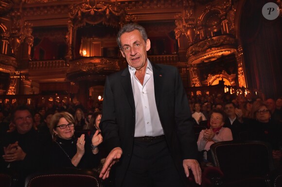 Exclusif - Nicolas Sarkozy au concert de Carla Bruni à l'Opéra Garnier à Monaco. Le 29 novembre 2017. © Bruno Bebert / Bestimage