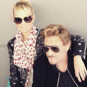 Laeticia et Johnny Hallyday sur Instagram le 22 février 2015.