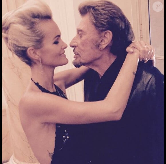 Laeticia et Johnny Hallyday sur Instagram le 3 décembre 2014.