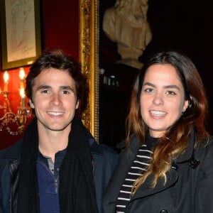 Semi-exclusif - Anouchka Delon et son compagnon Julien Dereims - Générale de la pièce "Ramsès II" au théâtre des Bouffes-Parisiens à Paris le 23 octobre 2017. © Coadic Guirec/Bestimage23/10/2017 - Paris