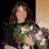 Carla Bruni-Sarkozy après son concert "French Touch" au théâtre Pallas à Athènes, Grèce, le 23 octobre 2017.