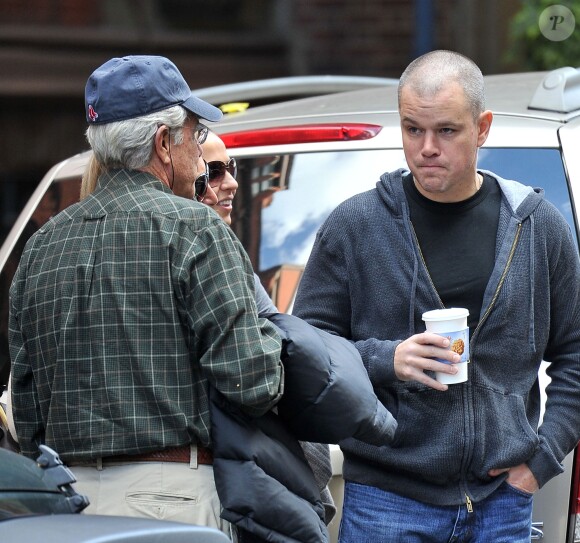 Matt Damon et son père Kent, image d'archives.