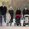 Matt Damon en famille avec sa femme Luciana et ses parents Kent et Nancy.