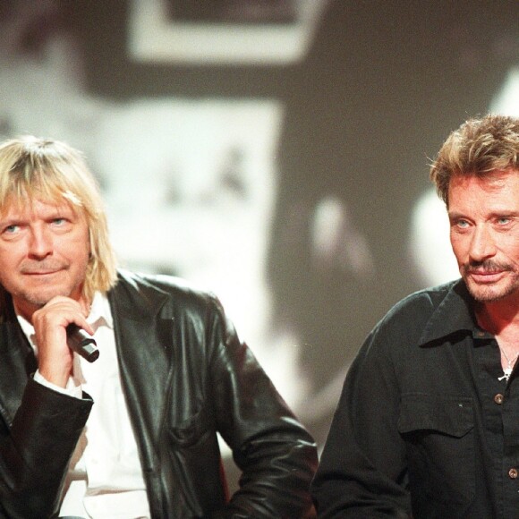 Renaud et Johnny Hallyday en 2003.