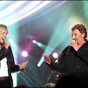 Renaud et Johnny Hallyday en 2003.