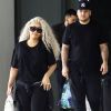 Blac Chyna (enceinte) et Rob Kardashian quittent leur hôtel de Miami le 18 mai 2016
