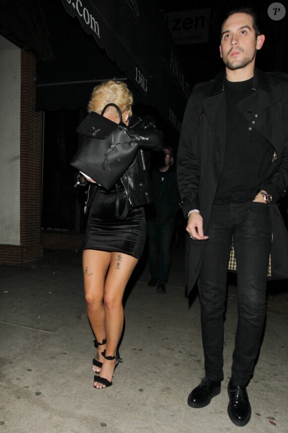 Exclusif - Halsey et son compagnon G-Eazy à Los Angeles le 29 decembre 2017.