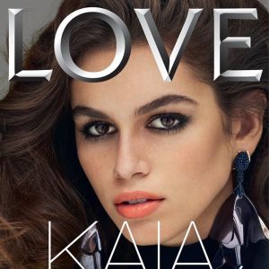 Kaia Gerber en couverture du magazine LOVE. Photo par Mert et Marcus.