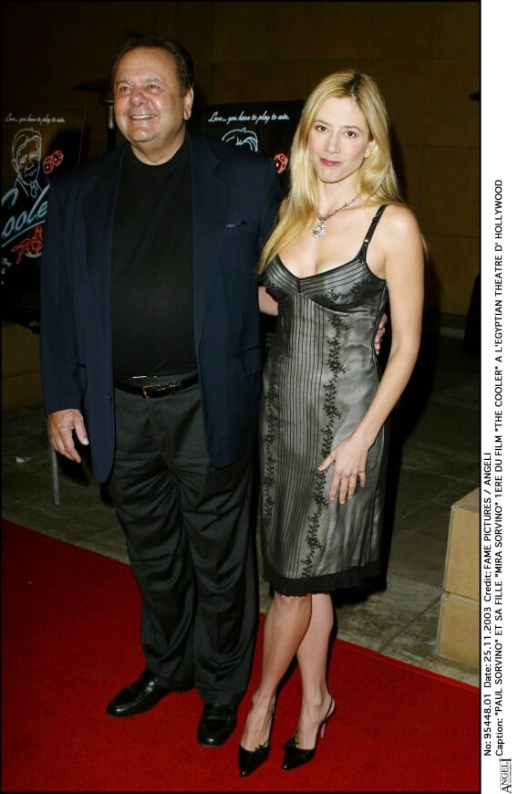 Paul Sorvino, Mira Sorvino à Hollywood, en 2003.