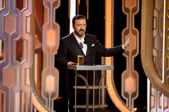 Ricky Gervais hosts the 73rd Annual Golden Globes Awards at the Beverly Hilton in Beverly Hills, Los Angeles, CA, USA on Sunday, January 10, 2016. Photo by Shootpix/ABACAPRESS.COM11/01/2016 - Los Angeles