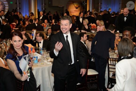 Matt Damon à la 74e cérémonie des Golden Globes, le 8 janvier 2017.