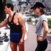 Sylvester Stallone et Jennifer Flavin - Vacances sur la Côte d'Azur en 1993