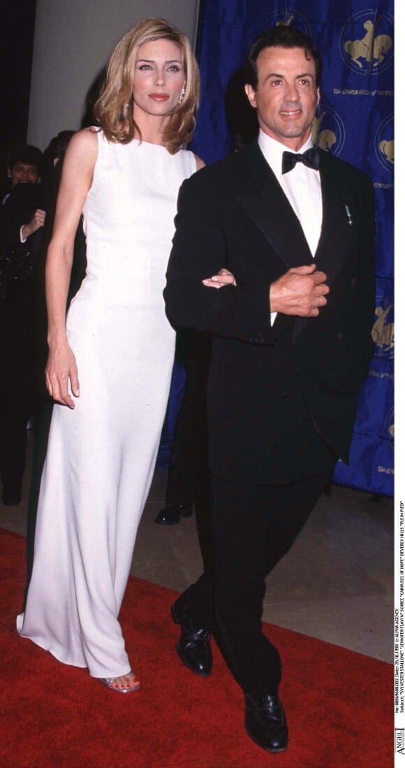 Sylvester Stallone et Jennifer Flavin - Soirée Carousel of Hope à Beverly Hills en 1998