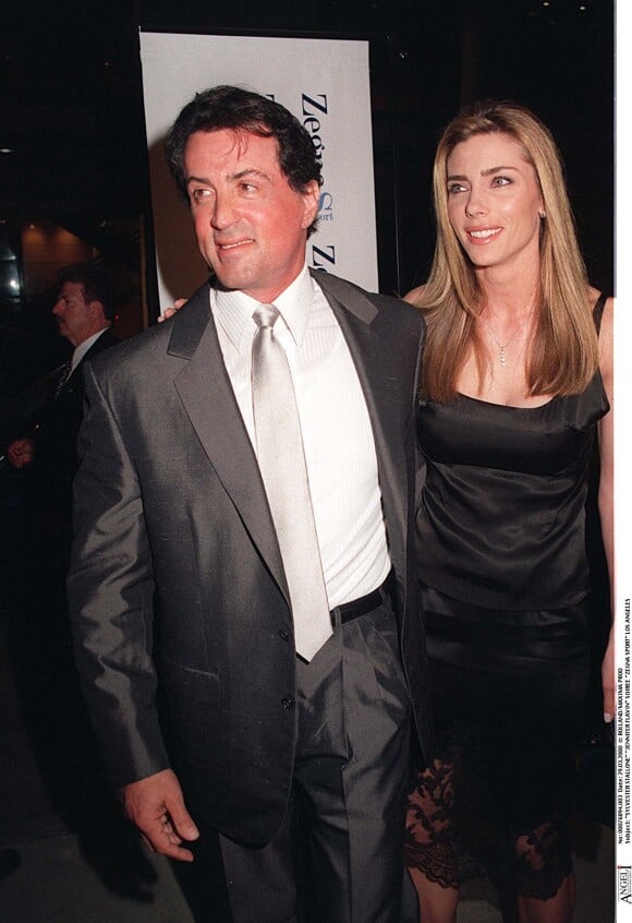 Sylvester Stallone et Jennifer Flavin - Soirée Zegna Sport à Los Angeles en 2000