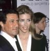 Sylvester Stallone et Jennifer Flavin - Avant-première du film Driven à Hollywood en 2001