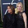 Nicole Kidman et son mari Keith Urban sur le tapis rouge de la 75ème cérémonie des Golden Globe Awards au Beverly Hilton à Los Angeles, le 7 janvier 2018. © Chris Delmas/Bestimage